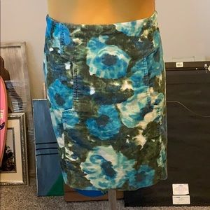 Corduroy pencil skirt